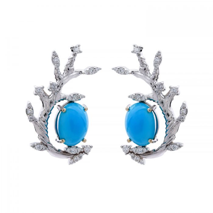 turquoise Branch brilliant_Goharbin_earings Goharbin Jewerly