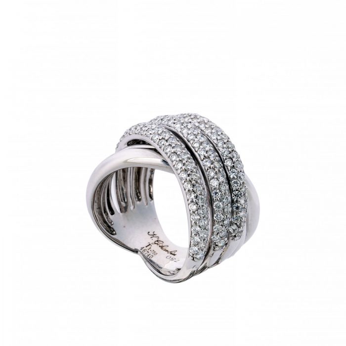 Diagonal Brilliant Ring