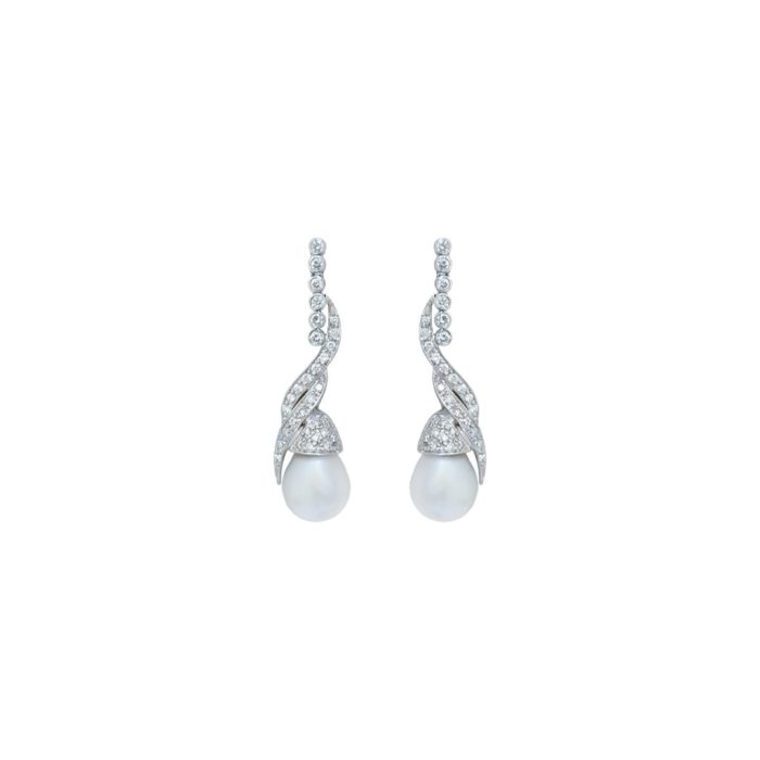 Goharbin Brilliant Trumpet Pearl Earrings