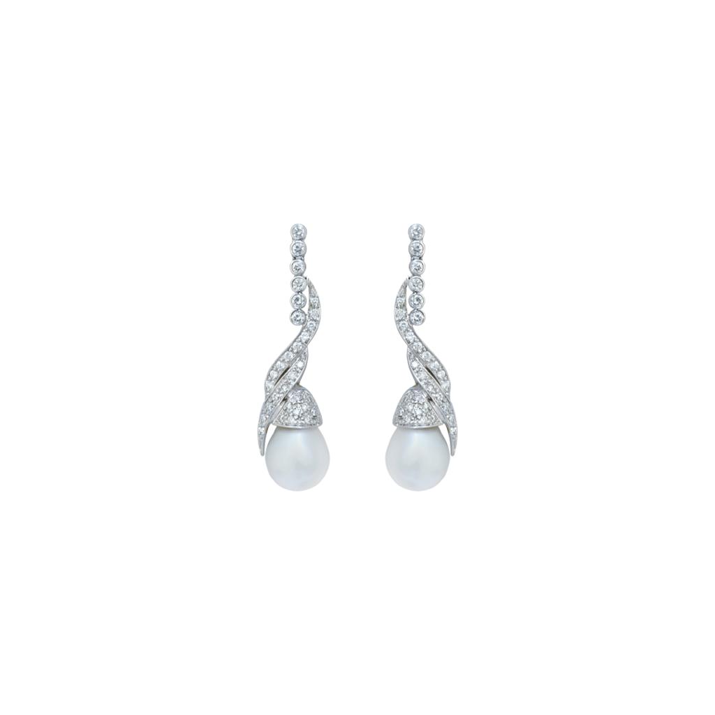 Goharbin Brilliant Trumpet Pearl Earrings