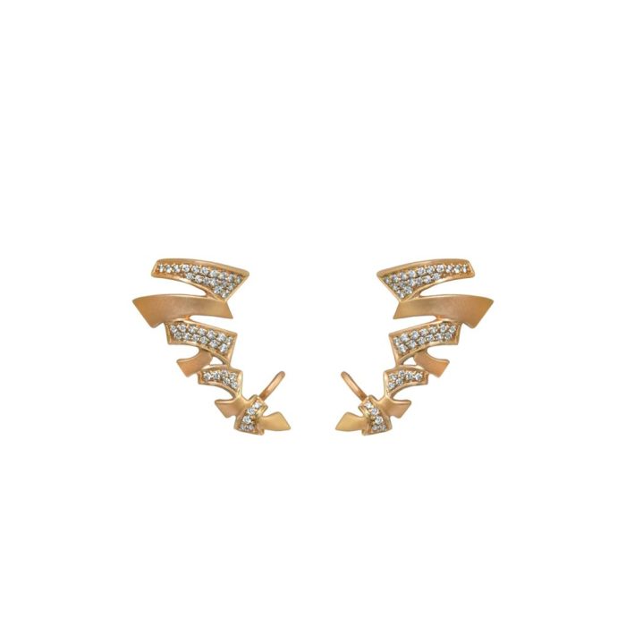 Goharbin Brilliant Zigzag Earrings