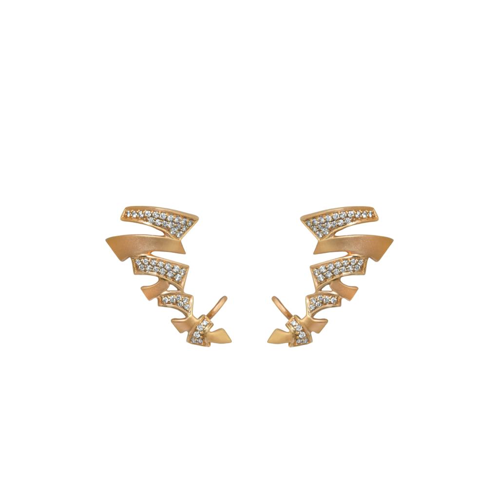 Goharbin Brilliant Zigzag Earrings