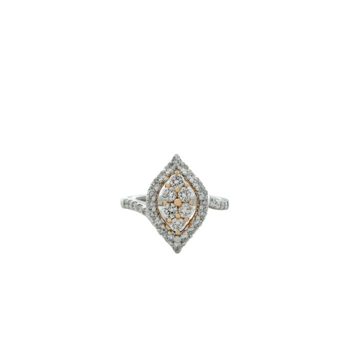 Goharbin Diamond ring leaf design