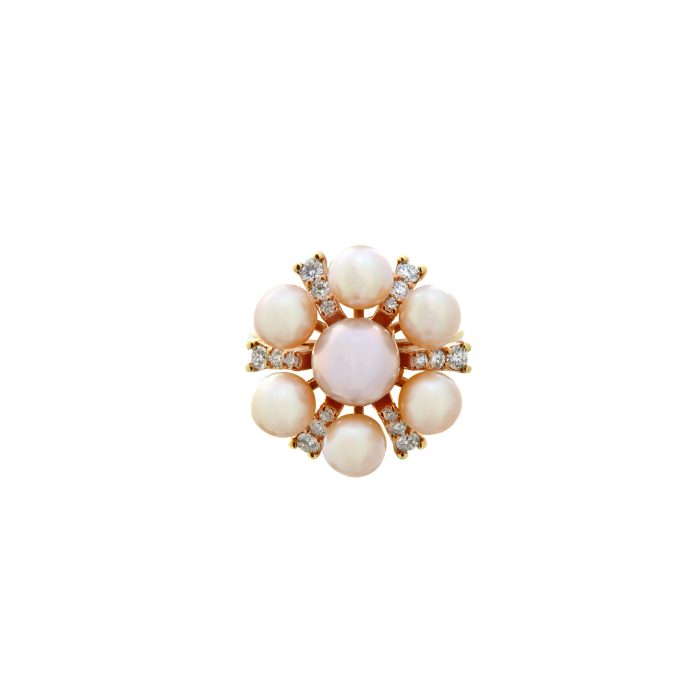 Goharbin pearl ring with Sun design2