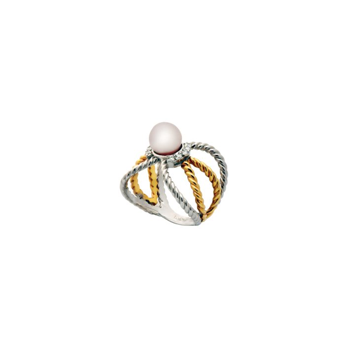 Goharbin Sun Design Pearl Ring