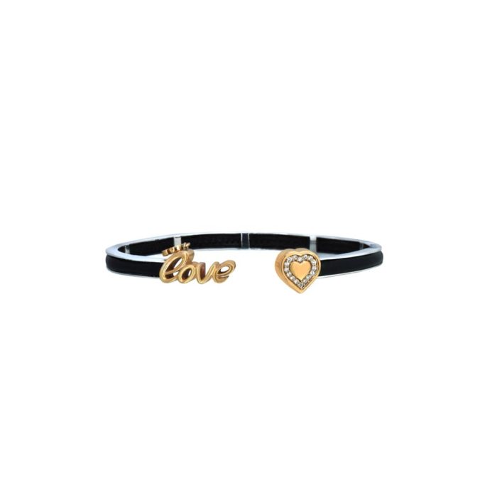 Goharbin's Gold & Leather Bracelet