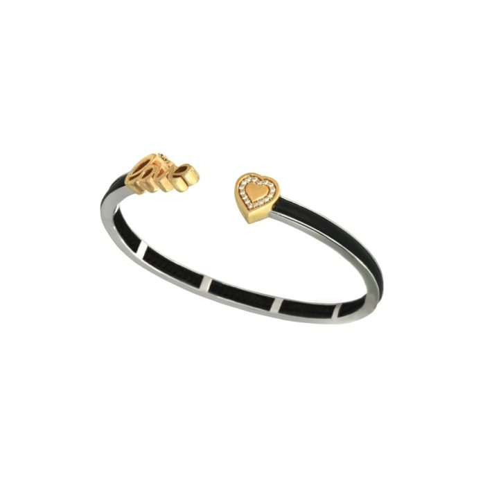 Goharbin's Gold & Leather Bracelet