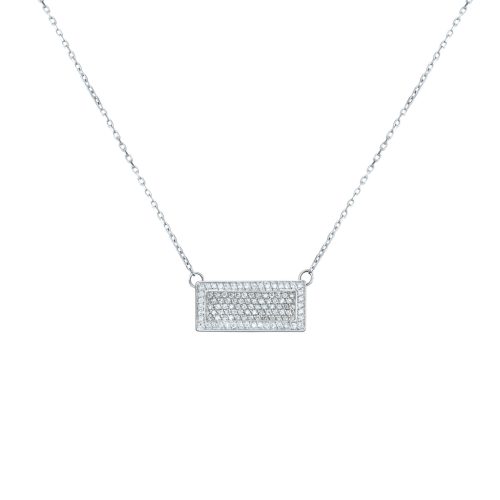 Goharbin Rectangle Brilliant Cut Diamond Pendant