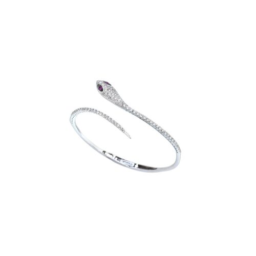 Goharbin Brilliant cut diamond Bracelet snake design