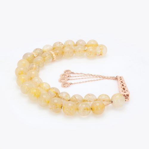 Goharbin tasbih Rectangular Quartz Gold