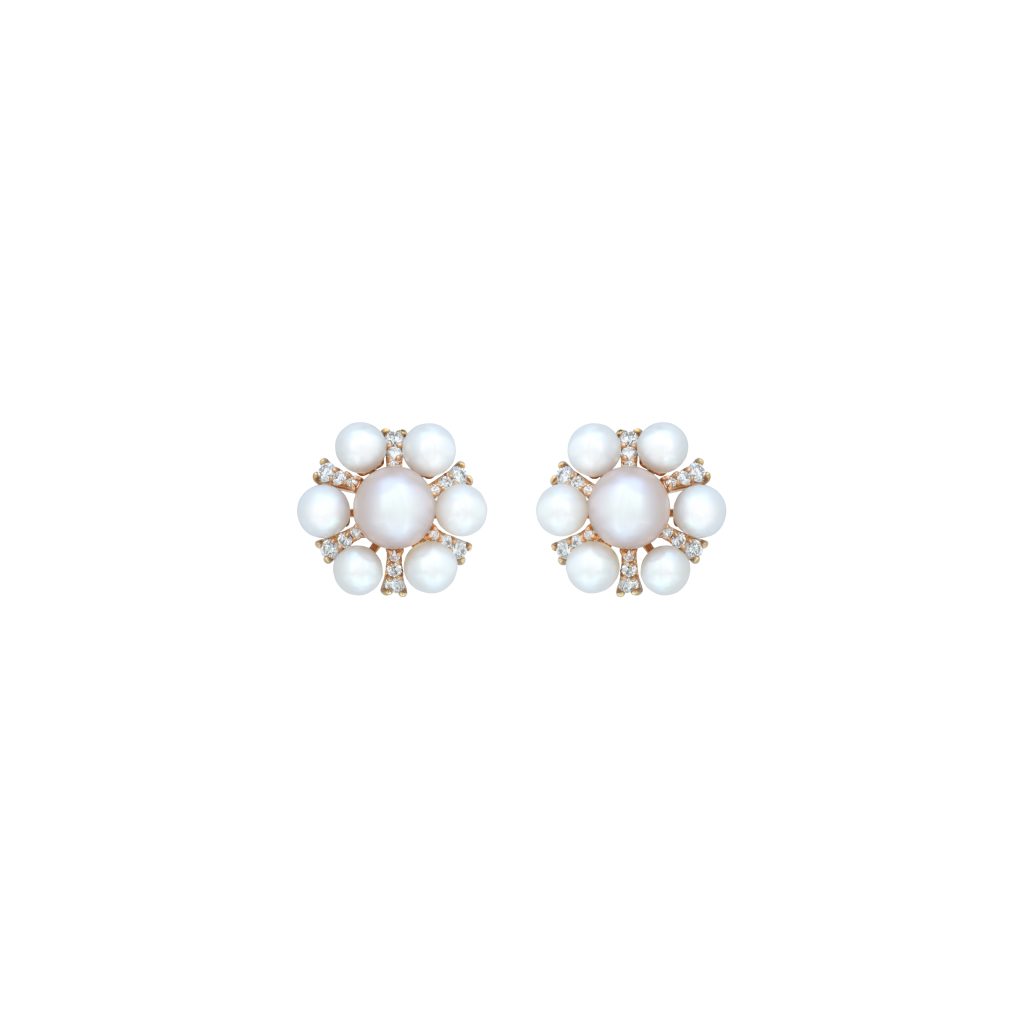 Goharbin Sun design pearl earrings