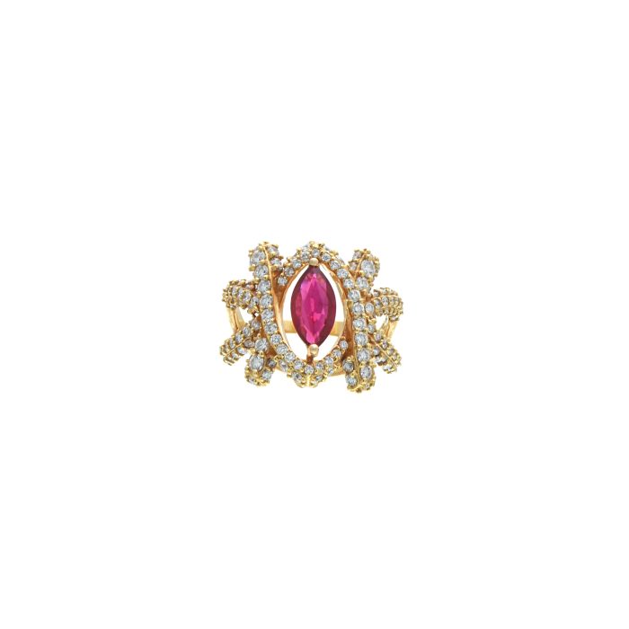 Goharbin Ruby brilliant rings