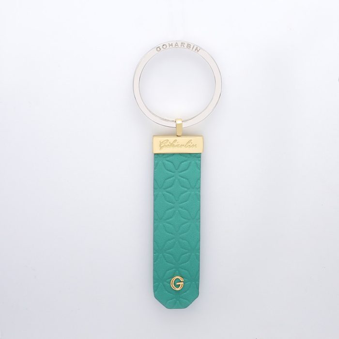 Goharbin Leather Classic Gold Keychain