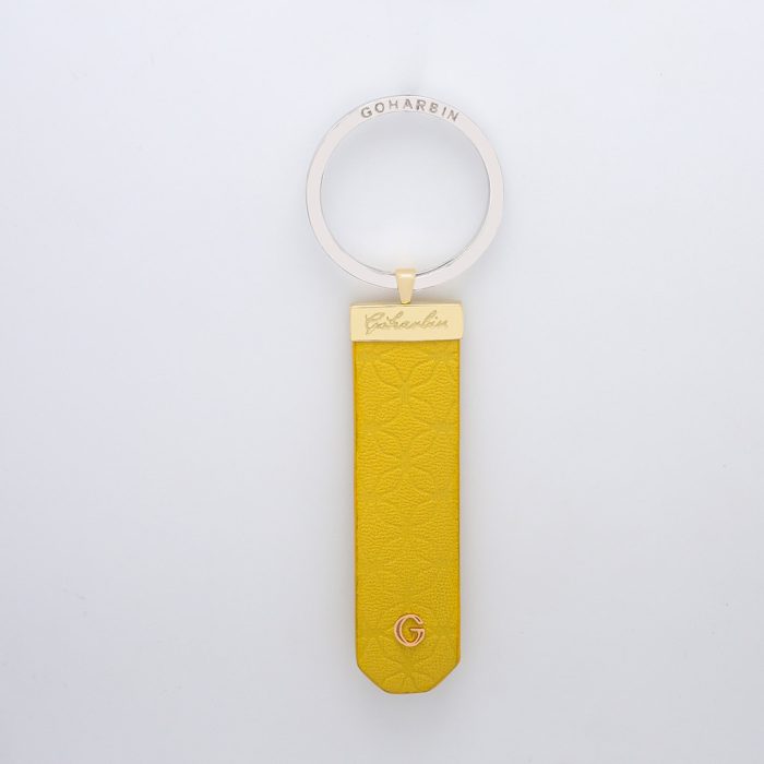 Goharbin Leather Classic Gold Keychain