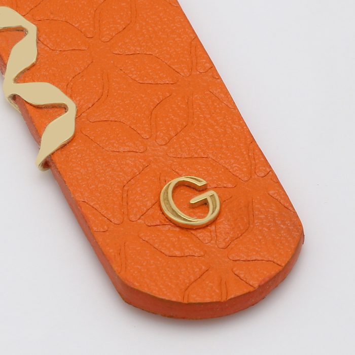 Goharbin Leather Gold Keychain