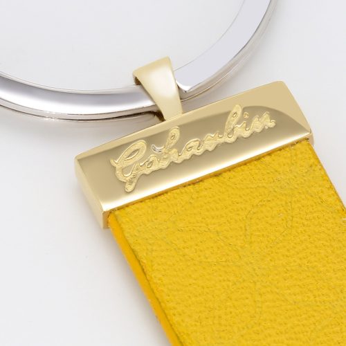 Goharbin Leather Classic Gold Keychain