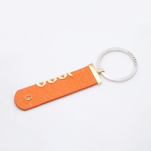 Goharbin Leather Gold Keychain