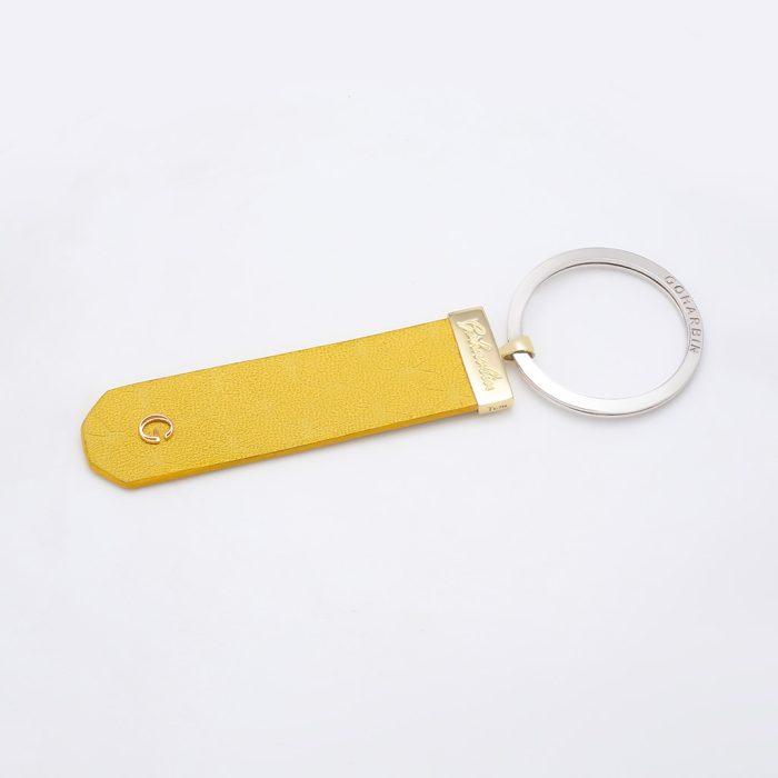 Goharbin Leather Classic Gold Keychain