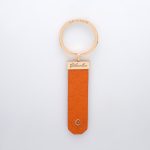 Leather Classic Rose Gold Keychain