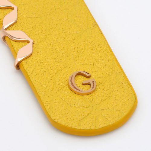 Goharbin Leather Gold Keychain