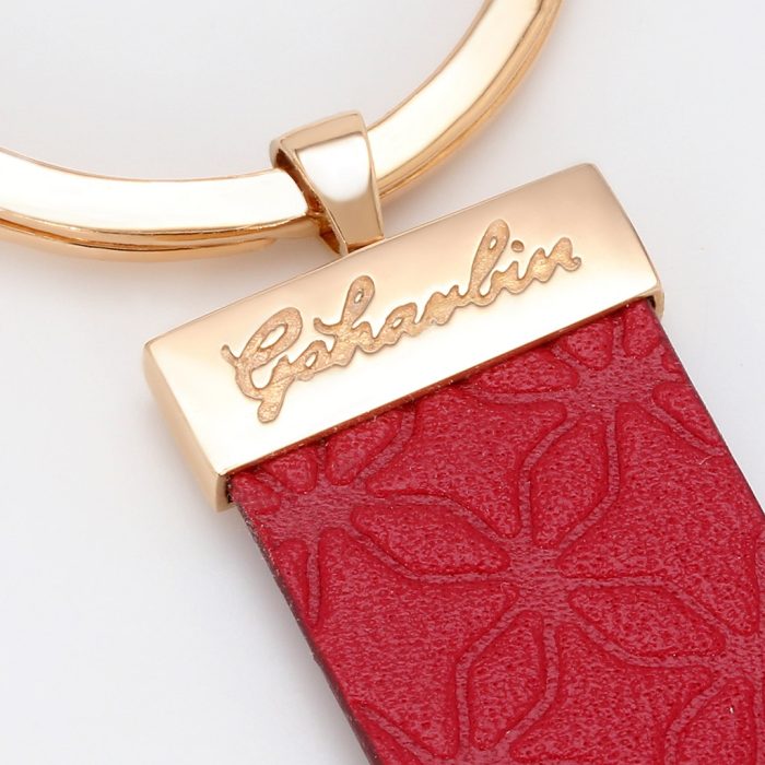 Leather Classic Rose Gold Keychain