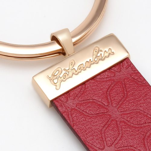 Leather Classic Rose Gold Keychain