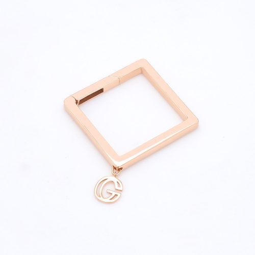 Goharbin Foursquare Rose Gold Keyring