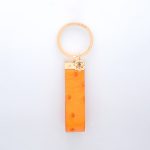 Goharbin Keychain Rose Gold and Leather