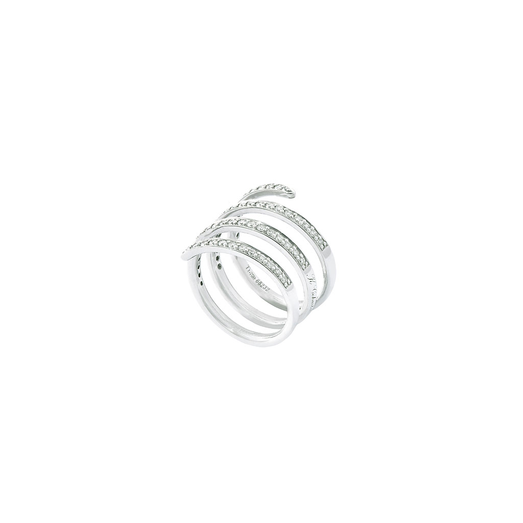 Diamond Coil Ring Goharbin jewelry