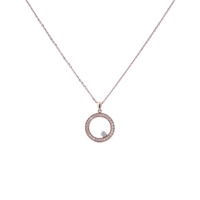 Goharbin Halo Orb Diamond Pendant