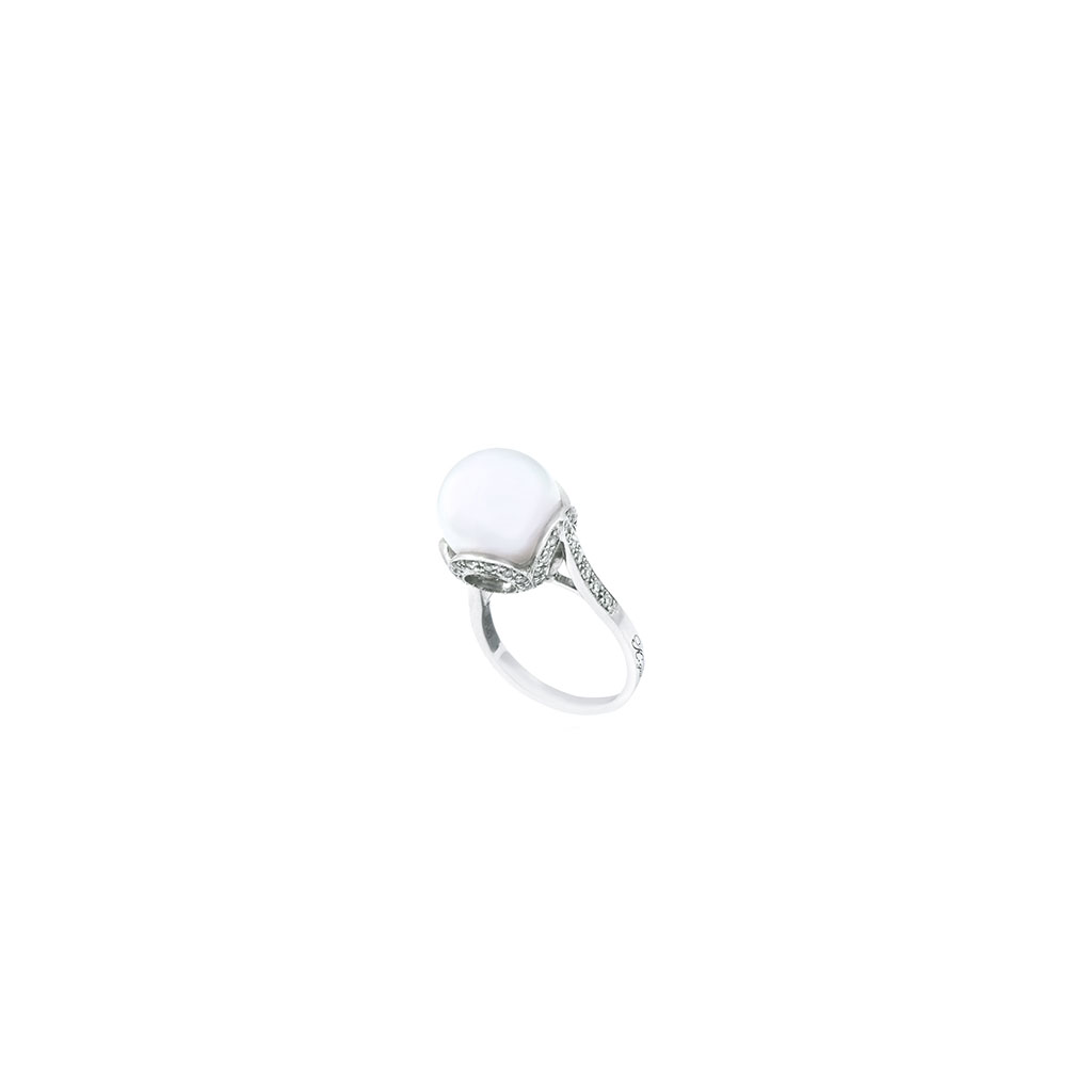 Moon Pearl Diamond Ring Goharbin jewelry