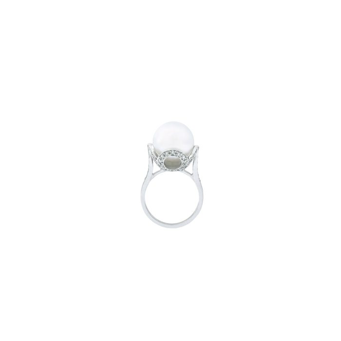 Moon Pearl Diamond Ring Goharbin jewelry