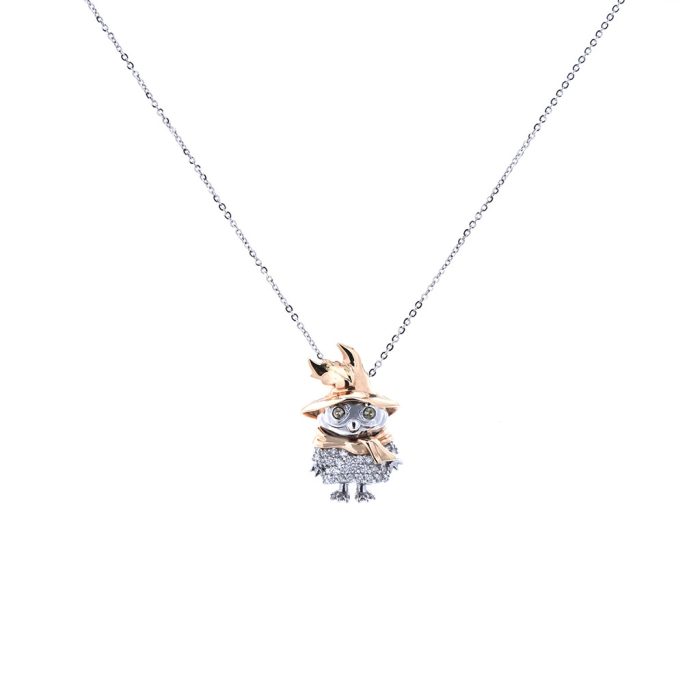 Goharbin scarecrow Diamond Citrine Pendant