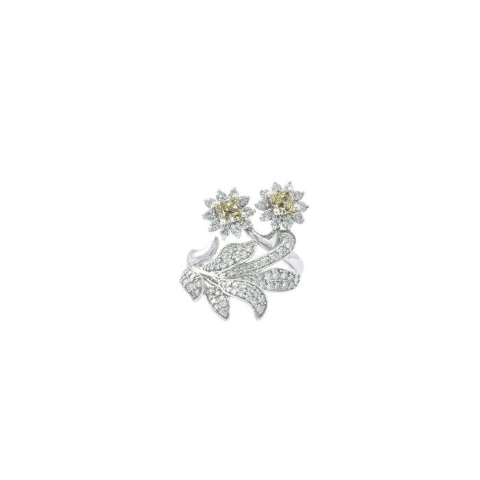 Chamomile Flower Diamond Ring