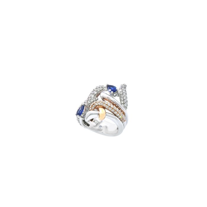 Diamond & Ceylon Sapphire Ring