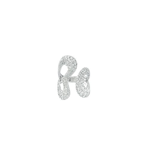 Goharbin Double Heart Diamond Ring