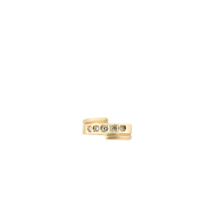 Goharbin Simple Diamond Gold Ring