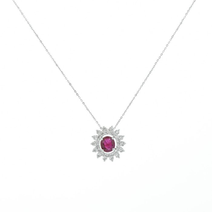 Ruby Diamond Pendant Goharbin Jewelry