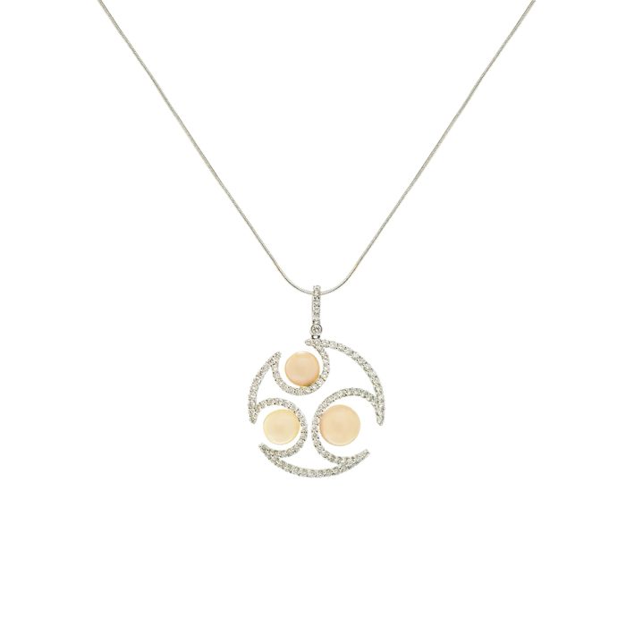 Pearl Diamond Pendant Goharbin Jewelry