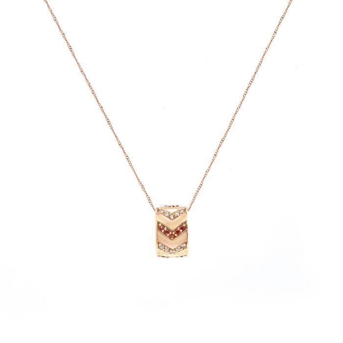 Goharbin Diamond Rose Gold Ring pendant