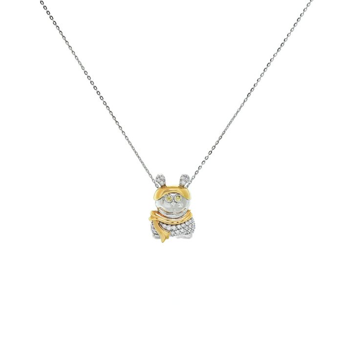 Fantasy Diamond Gold Pendant